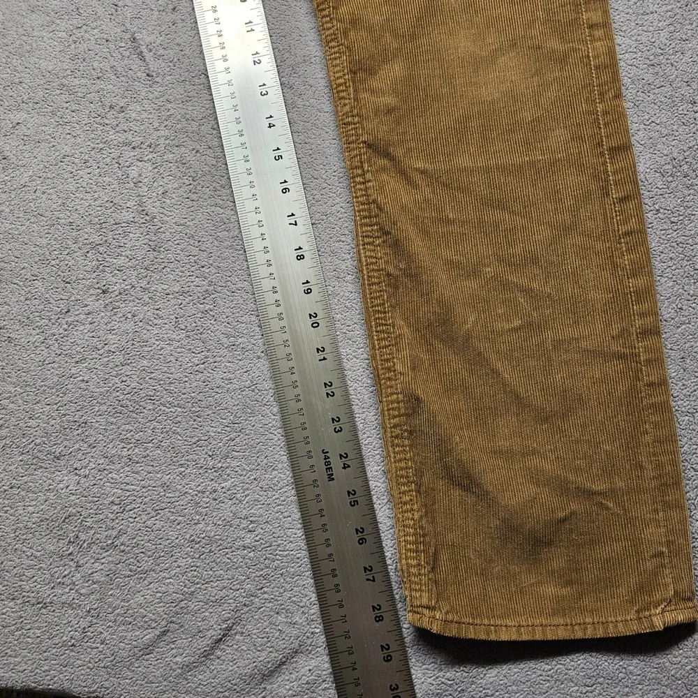 Banana Republic Mens 31x30 Corduroy‎ Pants Tan Pima Cotton Straight Leg 5-Pocket